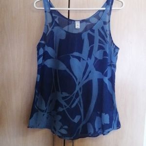 2 For 30 Old Navy blue sheer tank top